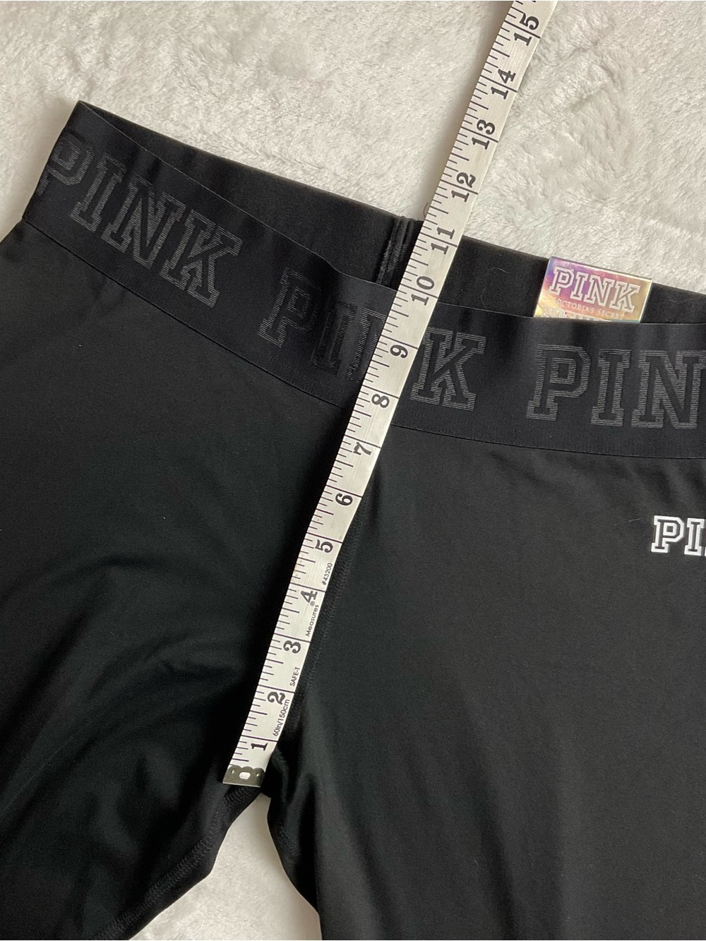 Pink Victoria’s Secret Ultimate Black Leggings Miami Spell Out NWT - Picture 4 of 7